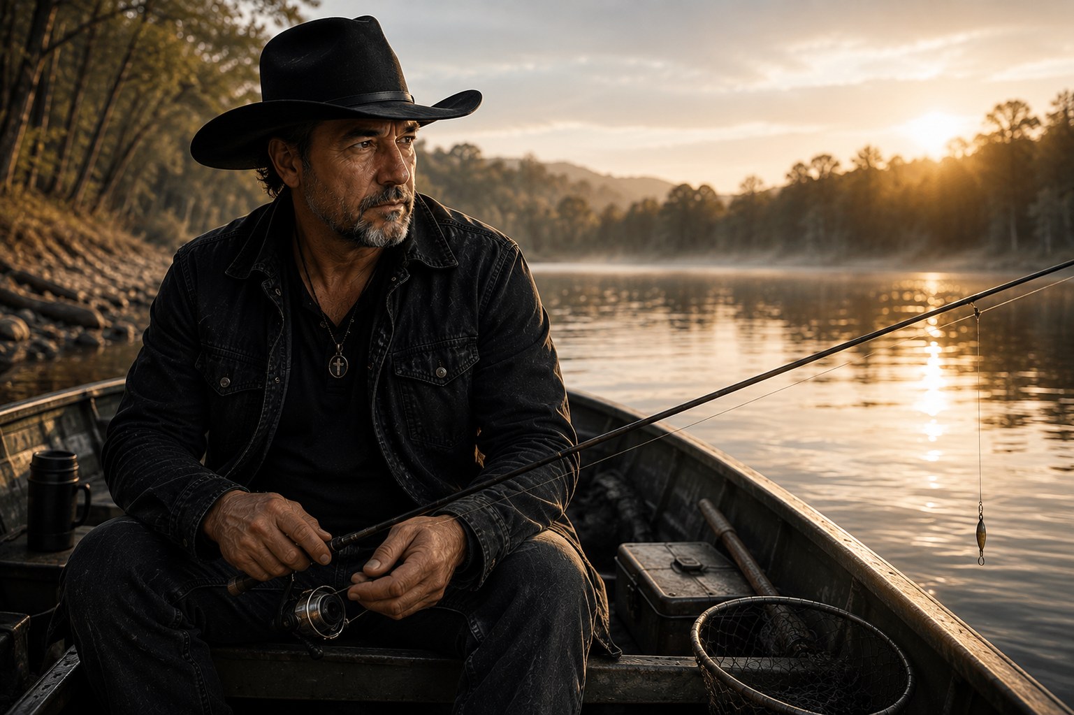 Quiet fishing moment